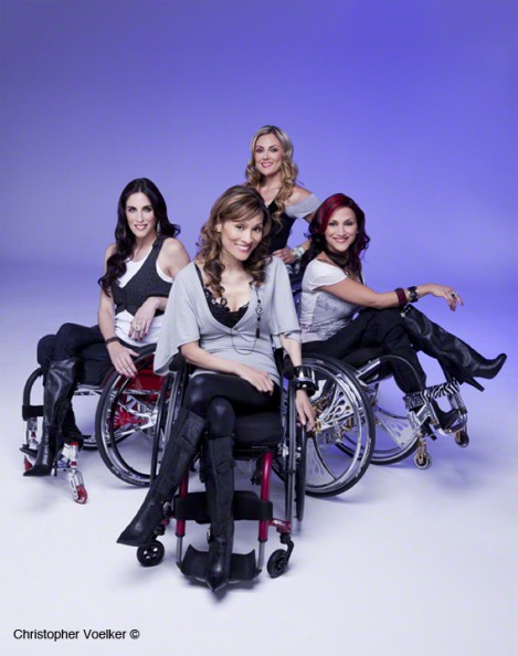 Alt Tag: Photo of The Push Girls, four women who are best friends and wheelchair users.